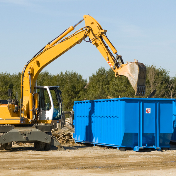 what happens if the residential dumpster is damaged or stolen during rental in Van Buren County